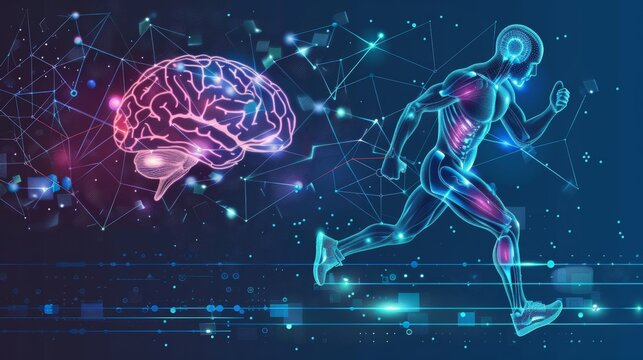 An infographic showing the benefits of regular physical exercise on brain function