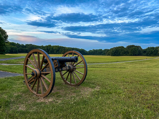 old cannon in the field