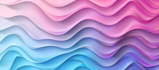 Abstract Pastel Pink, Purple, and Blue Layered Background for Soft and Calm Visual Effects