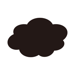 モノクロ雲アイコン