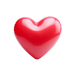 red heart isolated