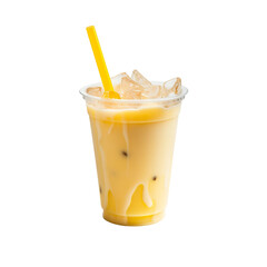 orange juice isolated on white