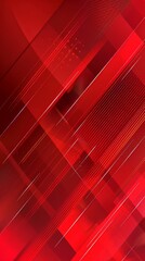 Abstract red gradient background. Minimalist style cover template with vibrant perspective 3d geometric shapes collection. Ideal design for social media, cover, banner, flyer.