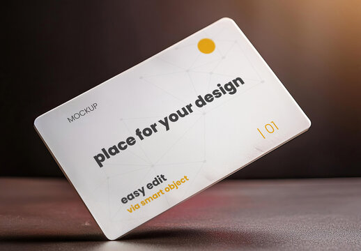 Credit card on dark background elegant mockup 03 Generative Ai