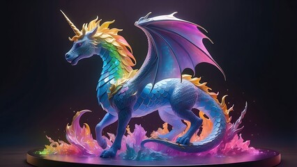 colorful pegasus background