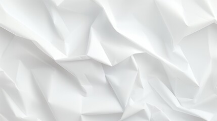 White crumpled clean paper background