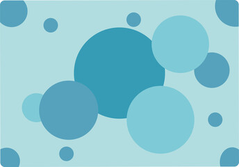 Plantilla para presentaciones, para fondo de pantalla. Círculos. Ilustración.