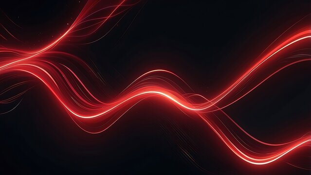 abstract background with glowing red lines