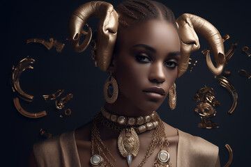 portrait of a person with a mask