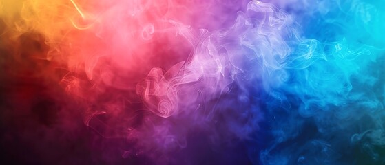 Closeup of rainbow smoke dissipating into the air, evoking themes of transition, change, and transformation in LGBTQ stories