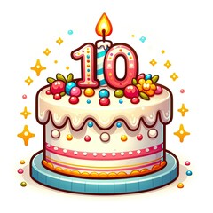 birthday cake with candles