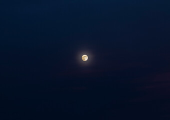 Fototapeta premium Full moon in Benalmadena, Spain