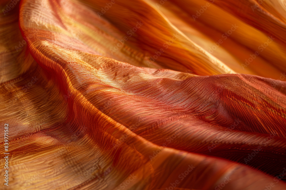 Canvas Prints the weave and texture of natural silk textiles - generative ai