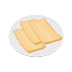 Vector illustration logo Clip art odeng Sheet or fish cake Sheet