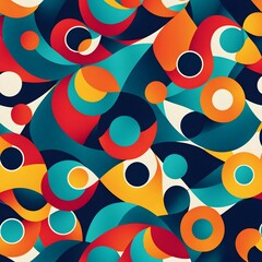 Fototapeta premium Endless Abstract Harmony: Seamless Pattern Photo Stock Collection