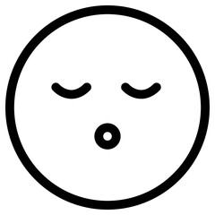 sleepy face icon