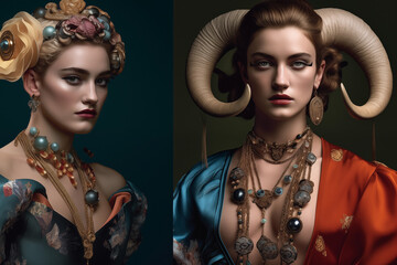 portrait of a person with a sword