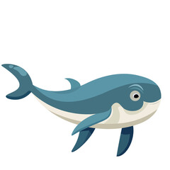 funny fish cartoon  for childern book