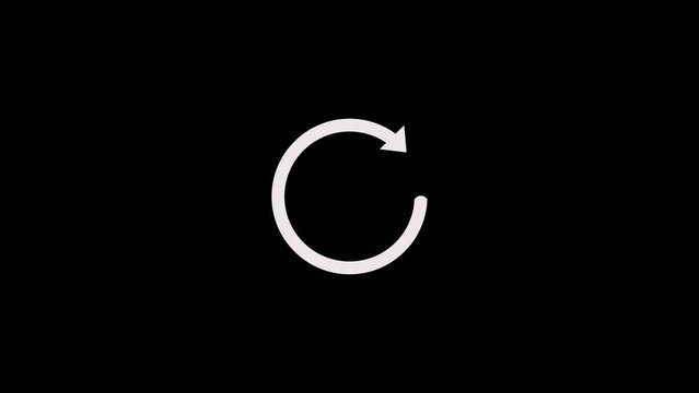 Animated Refresh button, circle arrow icon set, animation click on the refresh icon on transparent background,
Refresh Sign. Seamles looping. 3d render. Refresh Sign on a Black Background.