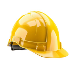 Worker yellow hard hat helmet isolated