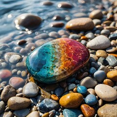 pebbles on the beach