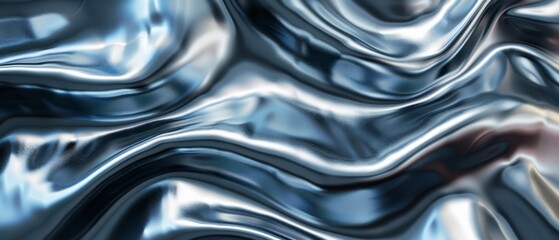 Abstract metallic texture, shiny surface, modern design, copy space