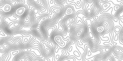 Abstract Black-white background from Ocean topographic. Geographic mountain relief. Topography geography map on white background.