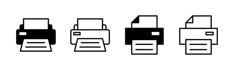 Print icon set. printer icon vector.