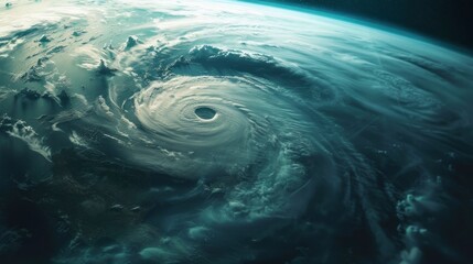 great hurricane seen from space
