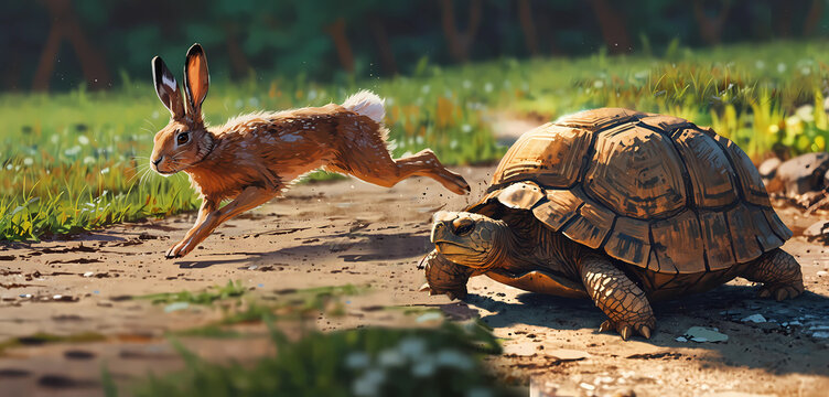 tortoise racing hare fable