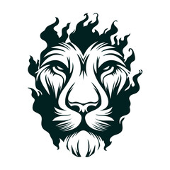 lion head silhouette