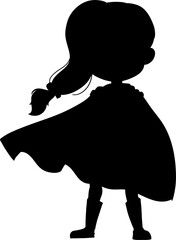 Silhouette of a superhero