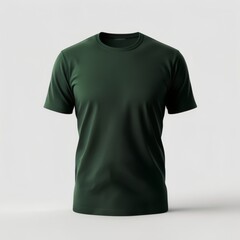 3d render of a dark green Men's T-shirt