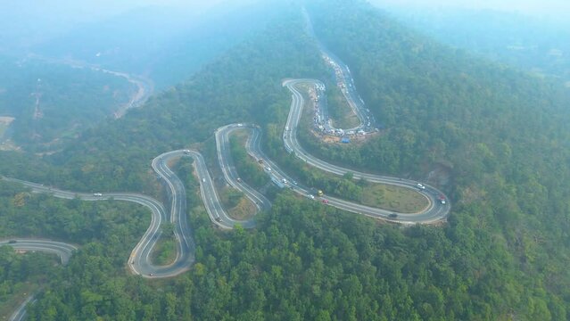 Patratu Valley Aerial View This beautiful tourist spot just 30 Kms from Ranchi town, India
