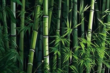 Serene Bamboo Forest, ai image generator