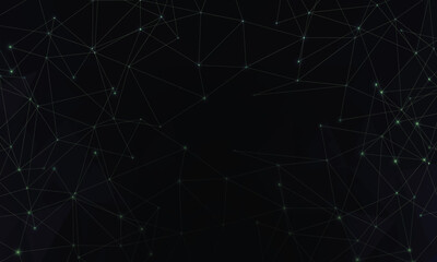 Futuristic digital with particles dots.