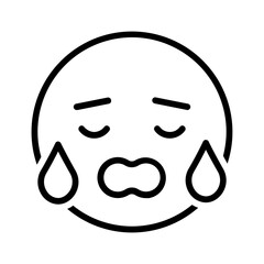 Vector black line icon for 