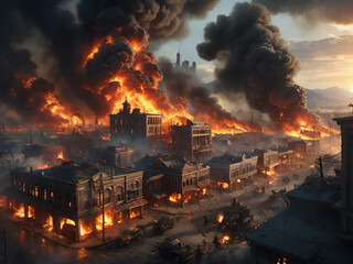 war and destroyed building