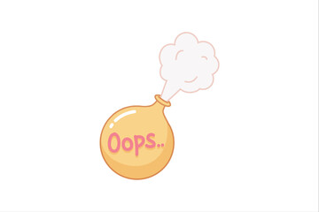 April Fools Flat Sticker Design