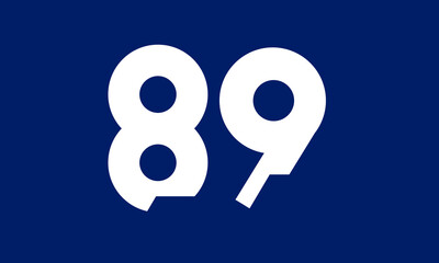 Number Tech Blue Modern Logo