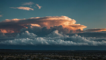 Naklejka premium Image of clouds in the sky 10