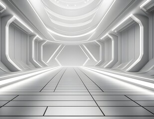 Obraz premium Gray background for product presentation with beautiful lights and shadows