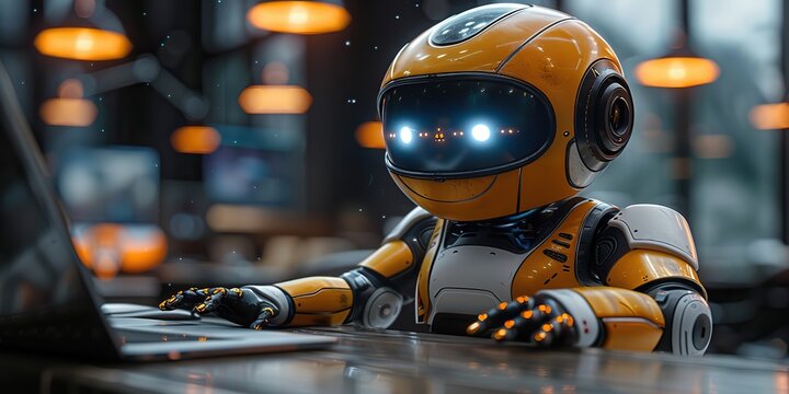A chatbot assisting customers with inquiries in real-time.