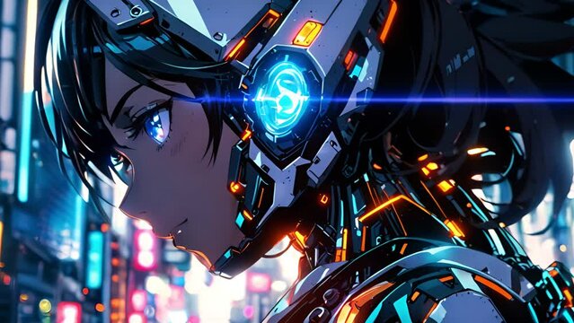 パワードスーツを着た女性戦士イラスト,Generative AI 