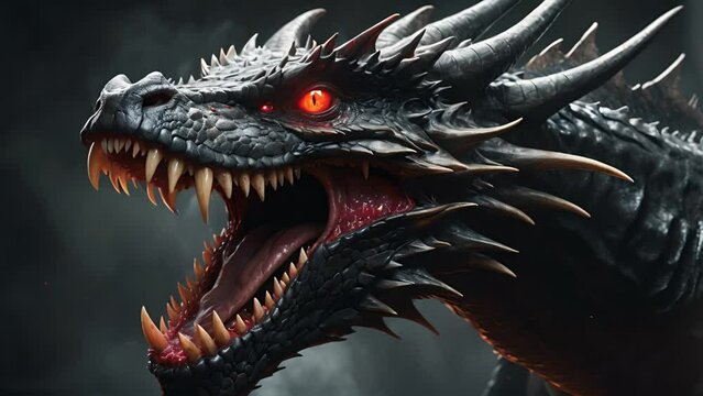 口をあける怪獣の顔,Generative AI 