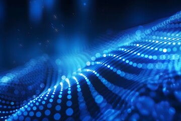 Obraz premium Pixel Mirage Streaming Digital Data in a Technological Wonderland.