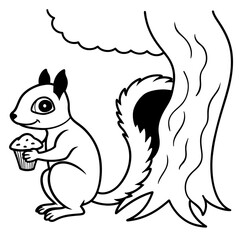 squirrel on a branch