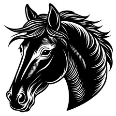 horse head silhouette