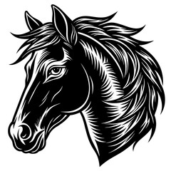 horse head vector
