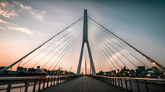 Erasmusbrug. Iconic Rotterdam Landmark